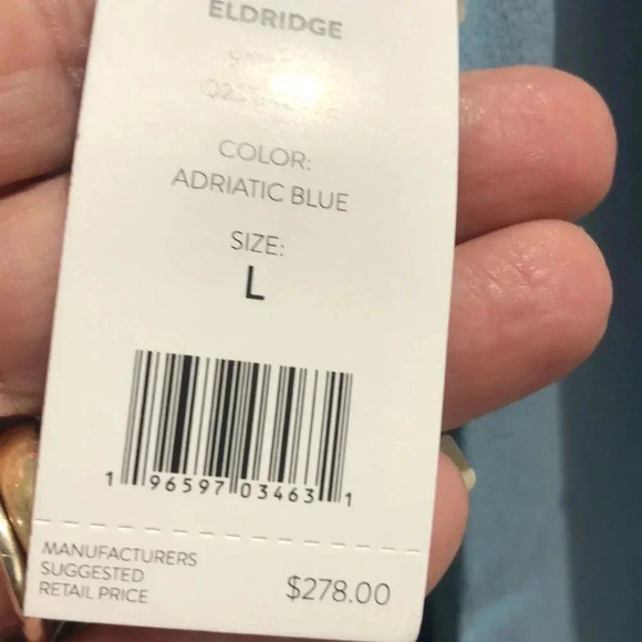 Joie Eldridge Adriatic Blue silk top Large New with Tags - Picture 7 of 8